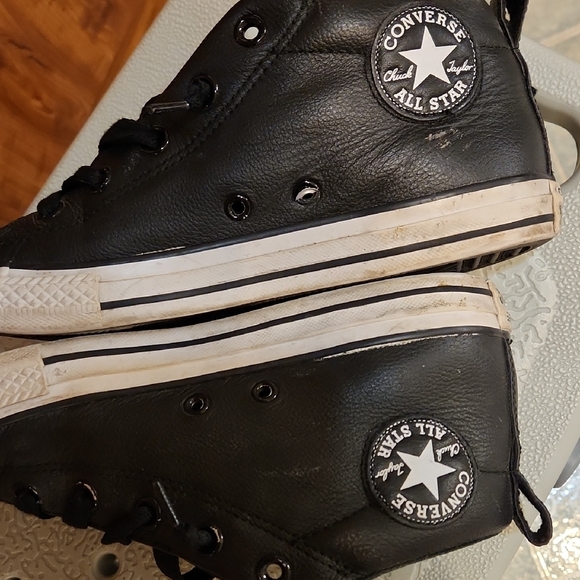 Converse Kids Black and White Sneakers - Picture 6 of 9